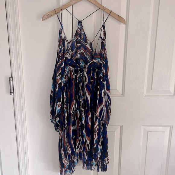 NWOT FREE PEOPLE ONE Monarch Cold Shoulder Mini Dress Size Medium - Picture 5 of 11